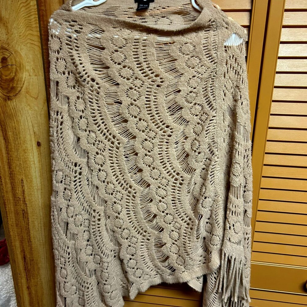 2 knit ponchos